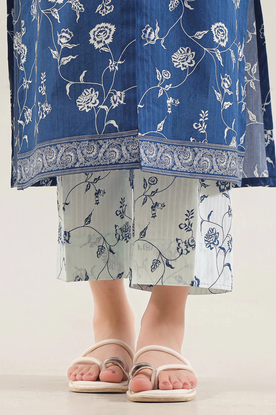 Unstitched Printed Self Strip Lawn 2 Piece (Shirt/Trouser) - Image 5