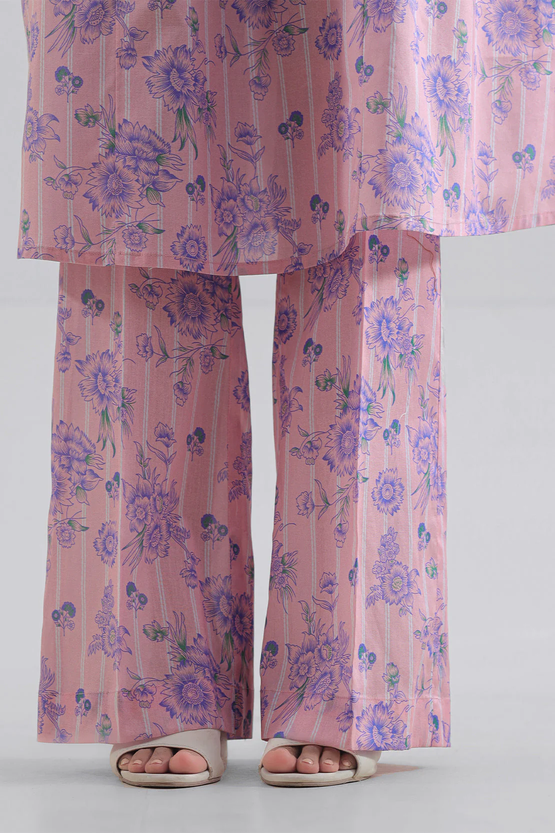 Unstitched Printed Self Strip Lawn 2 Piece (Shirt/Trouser) - Image 6
