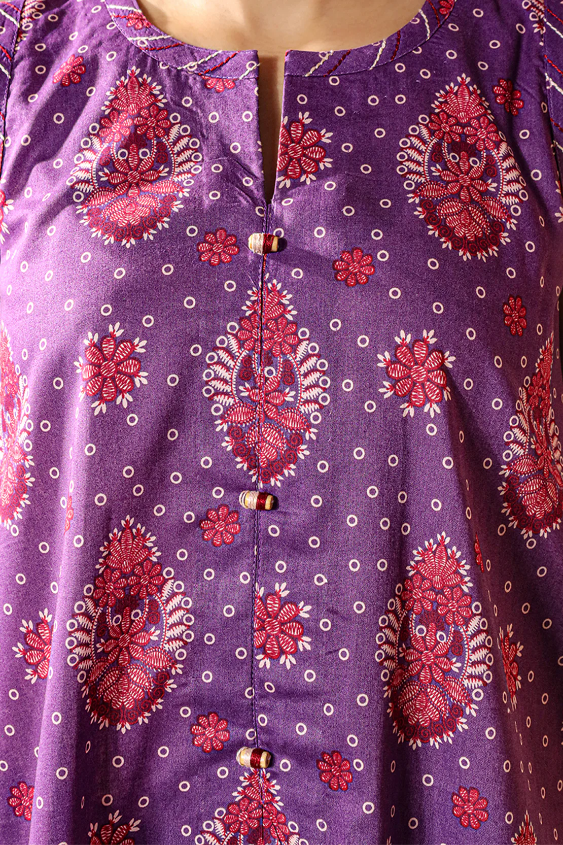Unstitched Printed Self Strip Lawn 2 Piece (Shirt/Trouser) - Image 5