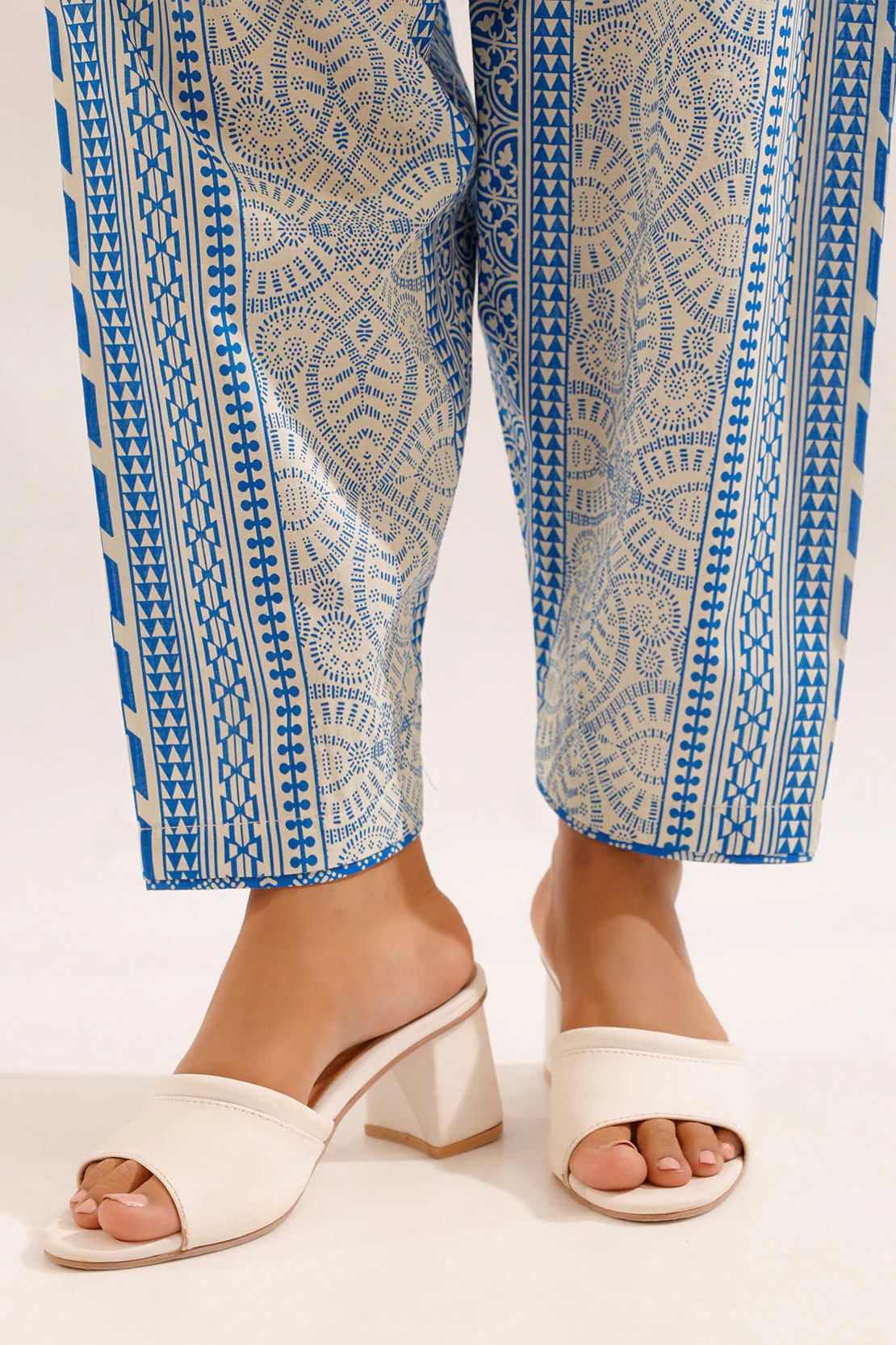 Unstitched Printed Self Strip Lawn 2 Piece (Shirt/Trouser) - Image 6