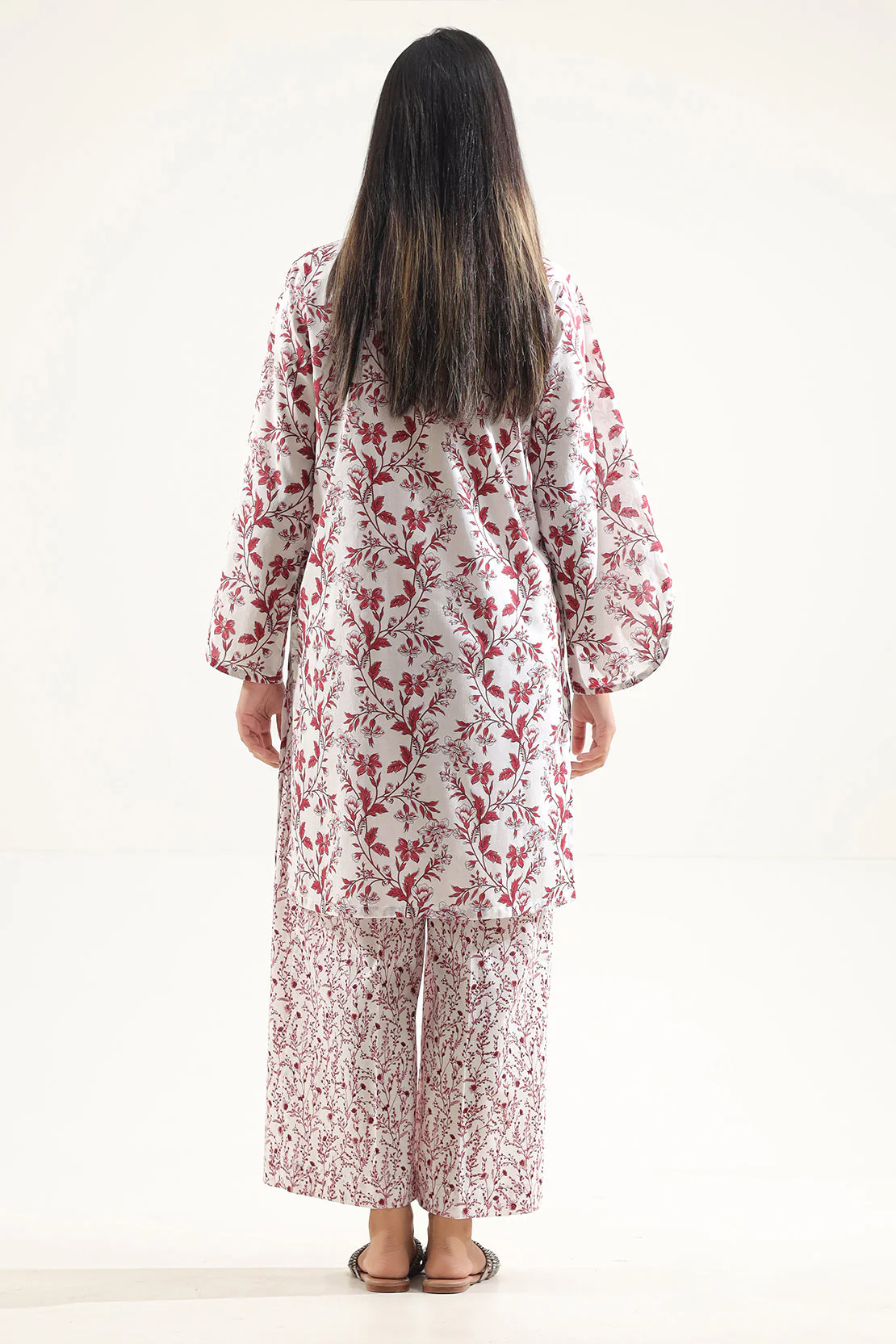 Unstitched Printed Self Strip Lawn 2 Piece (Shirt/Trouser) - Image 5