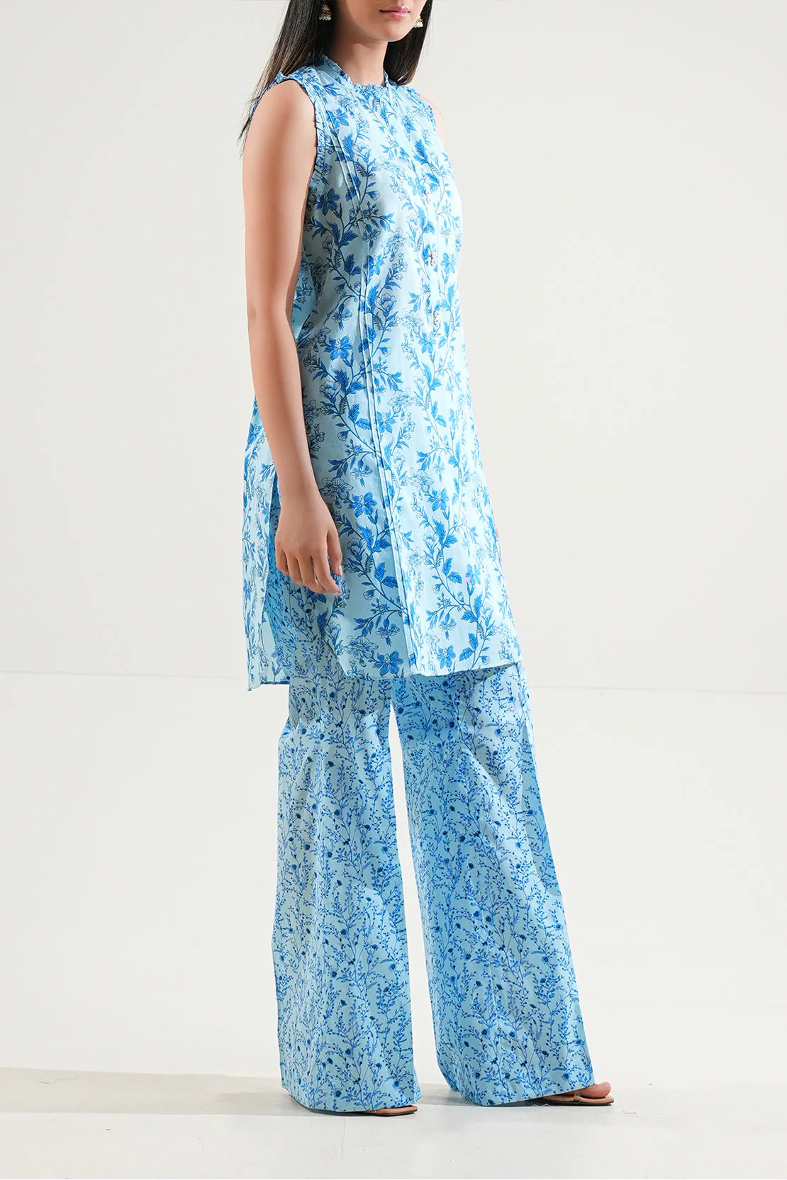 Unstitched Printed Self Strip Lawn 2 Piece (Shirt/Trouser) - Image 4