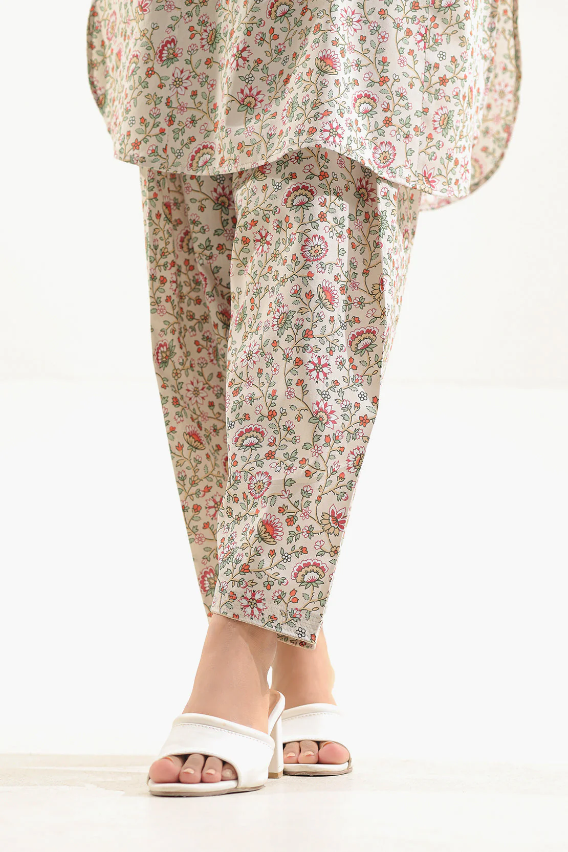 Unstitched Printed Self Strip Lawn 2 Piece (Shirt/Trouser) - Image 5