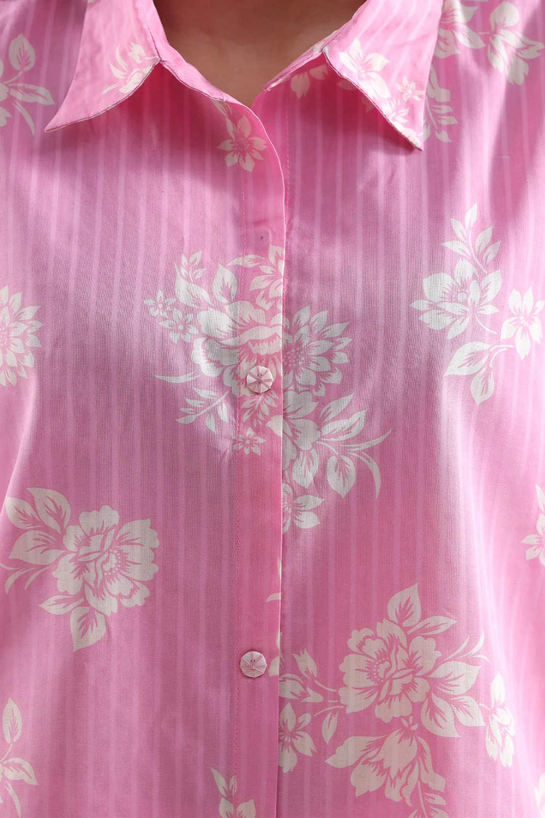 Unstitched Printed Self Strip Lawn 2 Piece (Shirt/Trouser) - Image 3