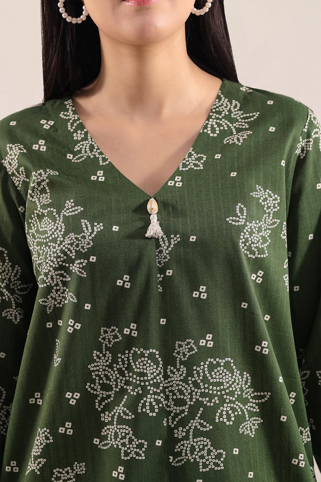 Unstitched Printed Self Strip Lawn 3 Piece - Image 3