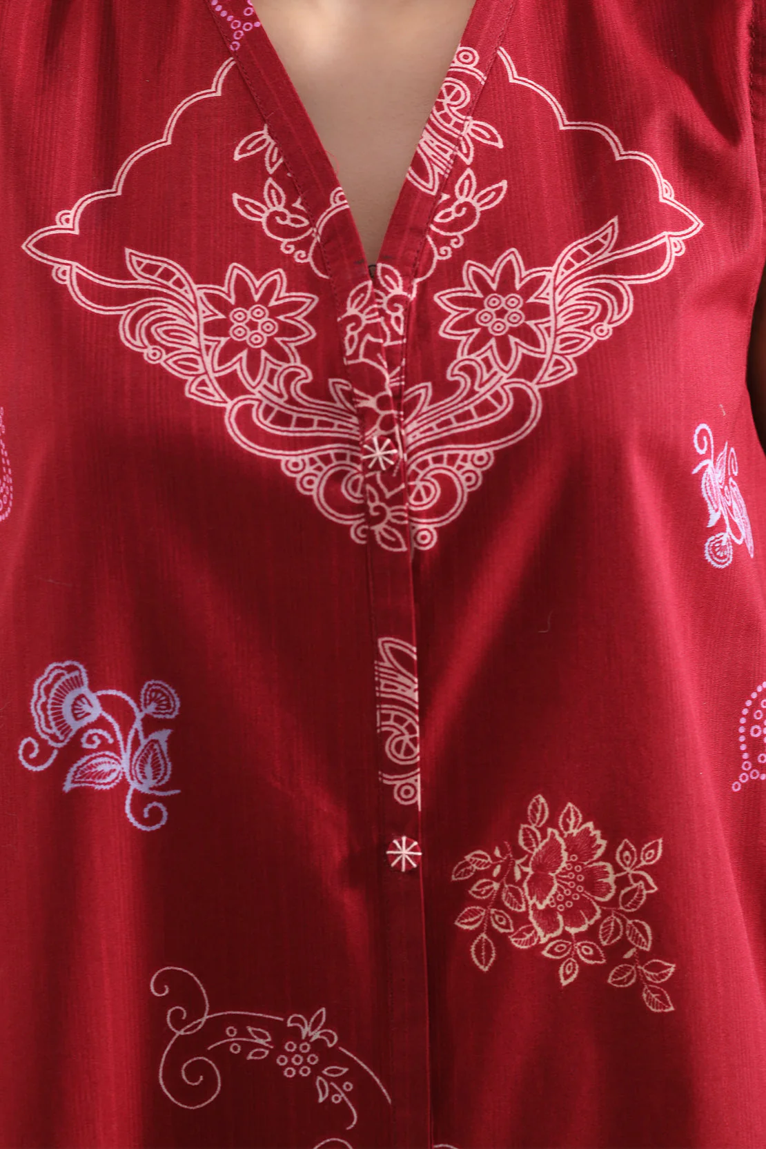 Unstitched Printed Self Strip Lawn 3 Piece - Image 4