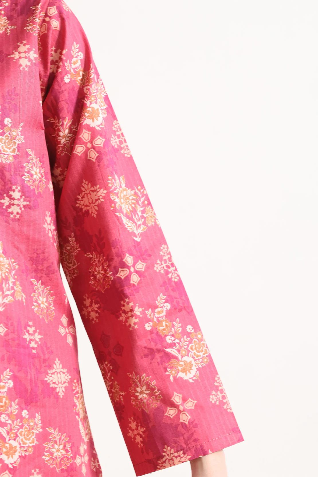 Unstitched Printed Self Strip Lawn 3 Piece - Image 6