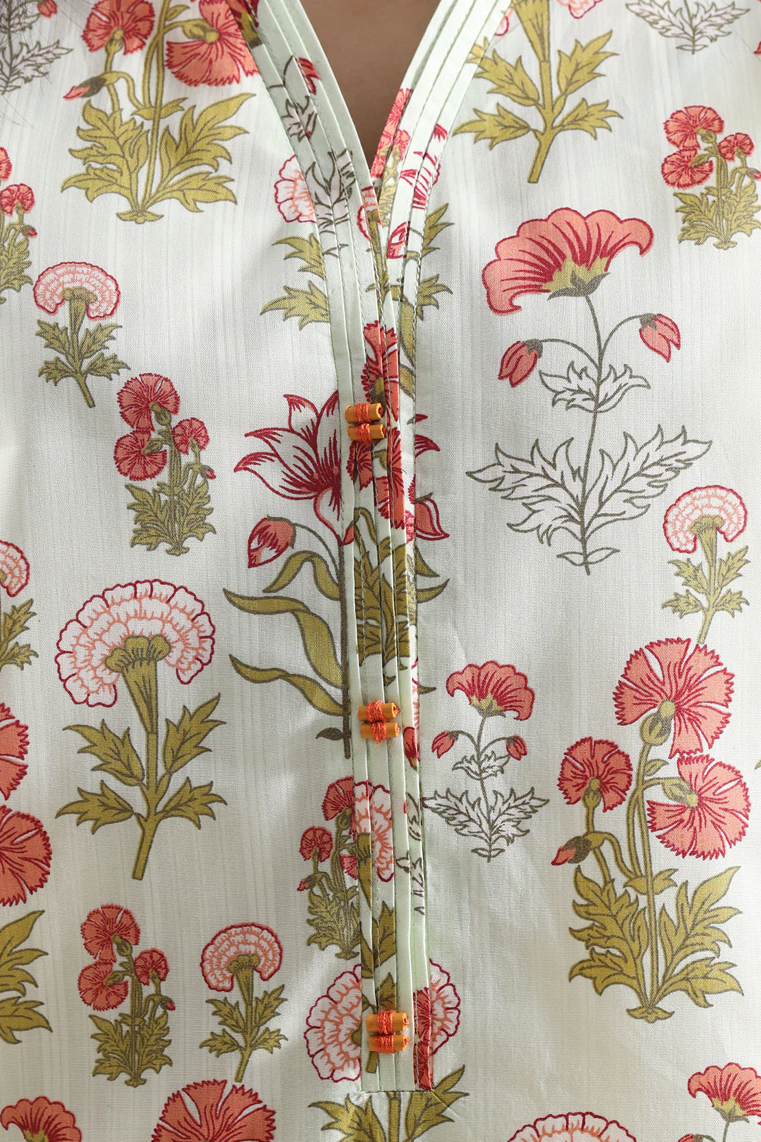 Unstitched Printed Self Strip Lawn 3 Piece - Image 4