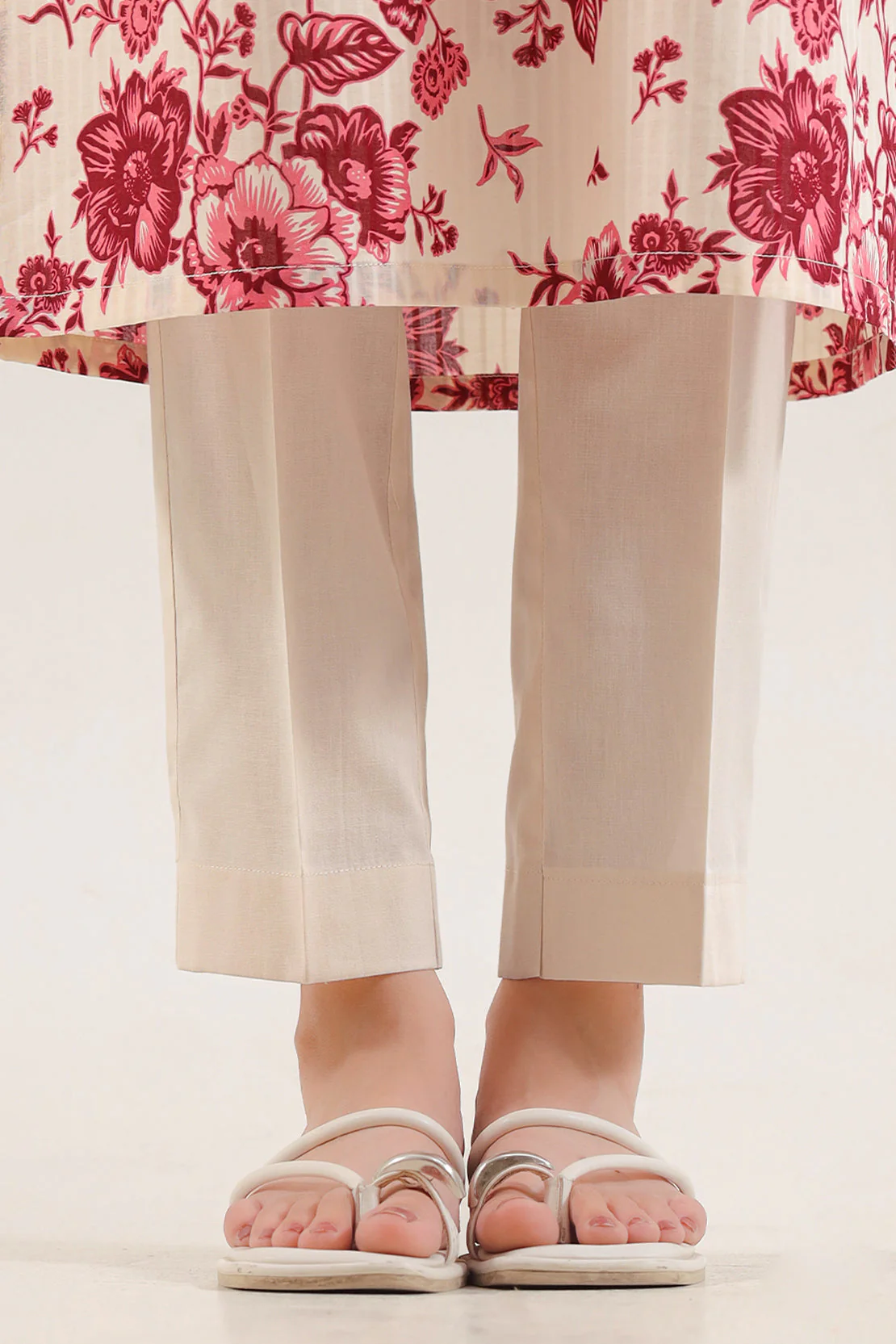 Unstitched Printed Self Stripe Lawn 2 Piece (Shirt/Trouser) - Image 5