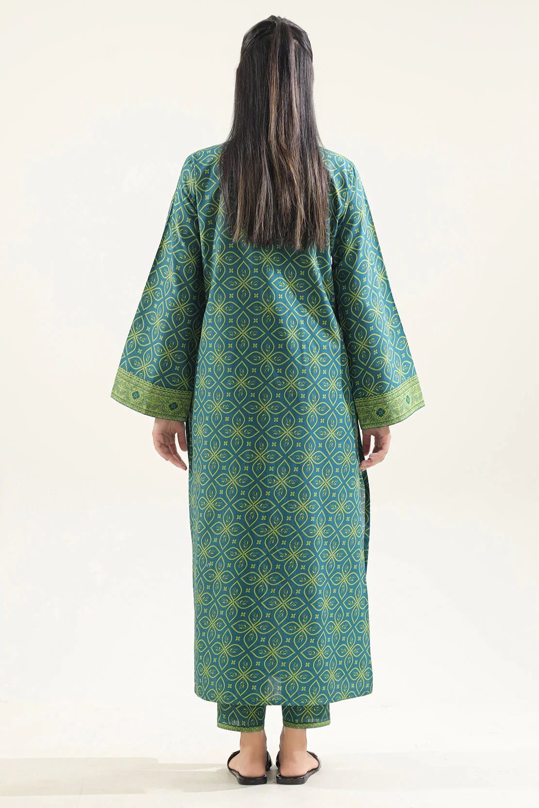Unstitched Printed Self Stripe Lawn 2 Piece (Shirt/Trouser) - Image 4