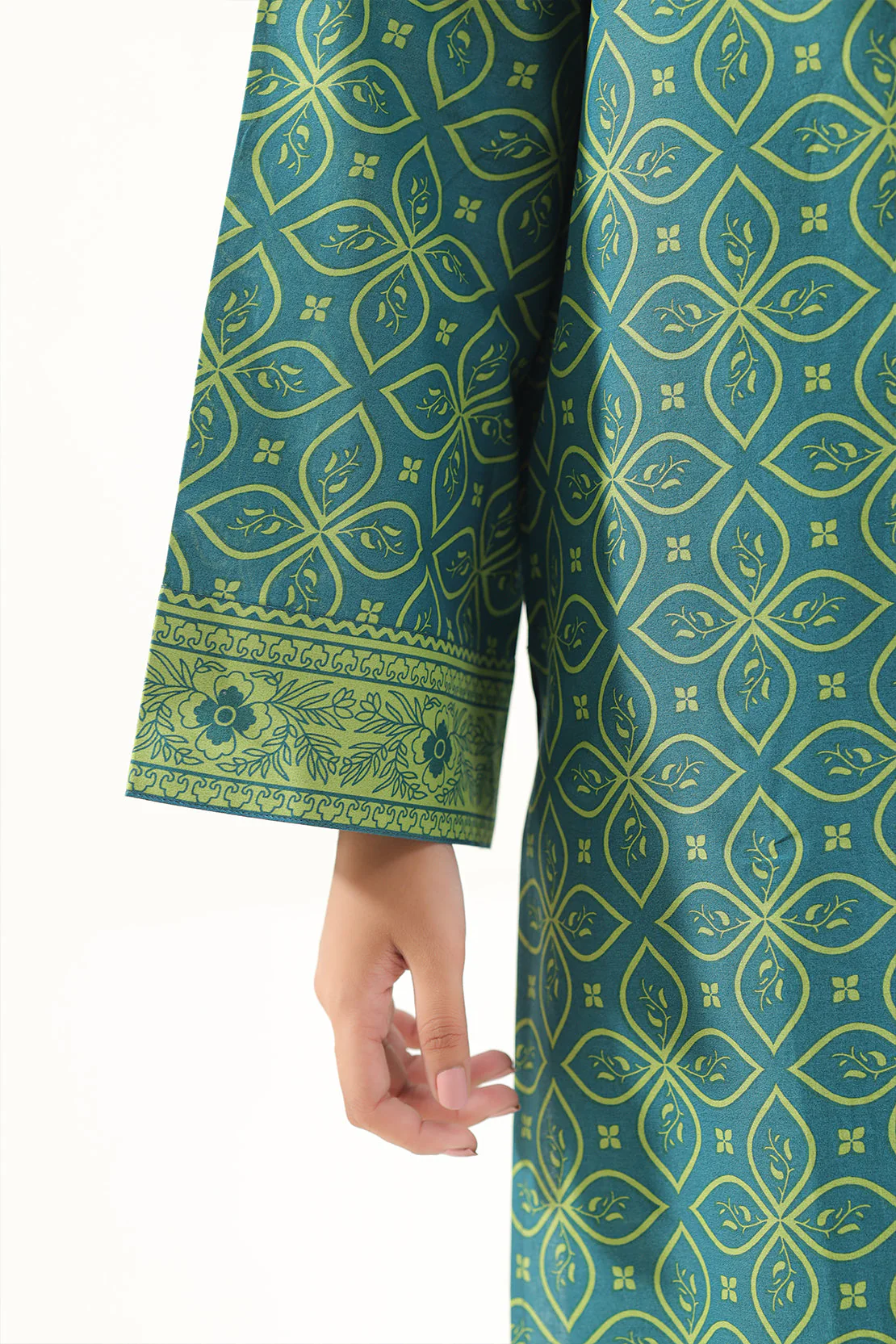 Unstitched Printed Self Stripe Lawn 2 Piece (Shirt/Trouser) - Image 6