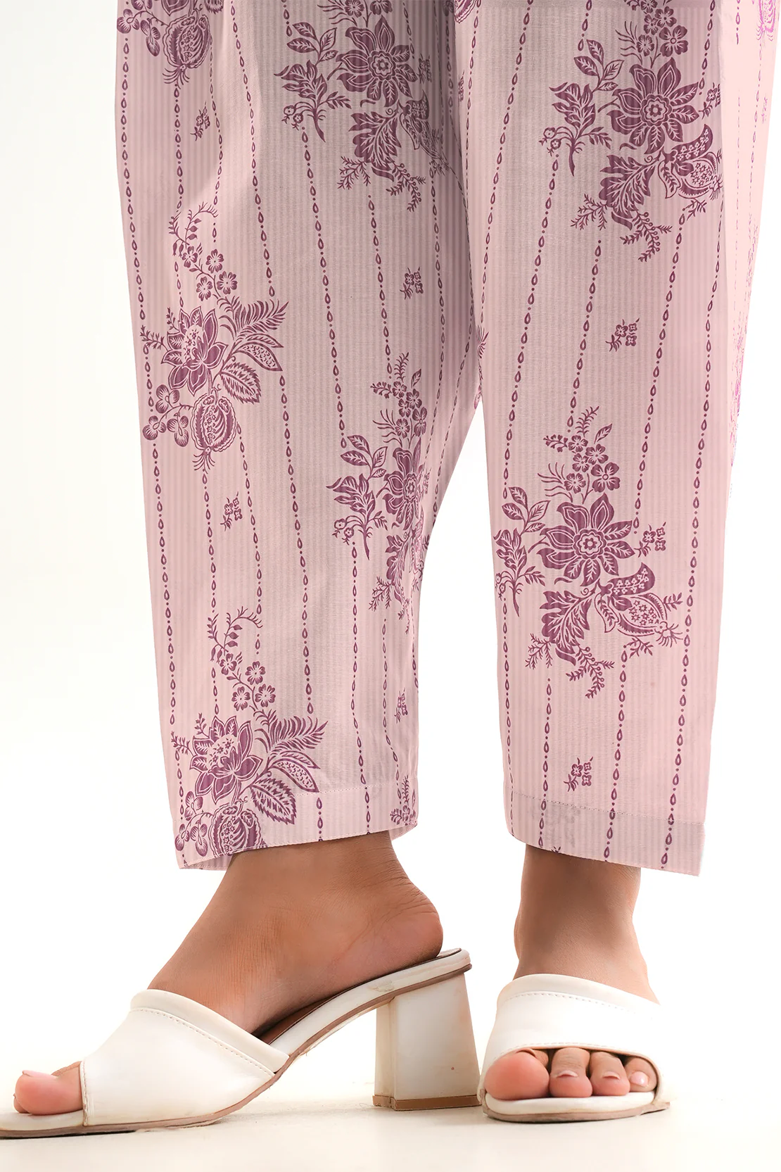 Unstitched Printed Self Strip Lawn 2 Piece (Shirt/Trouser) - Image 7