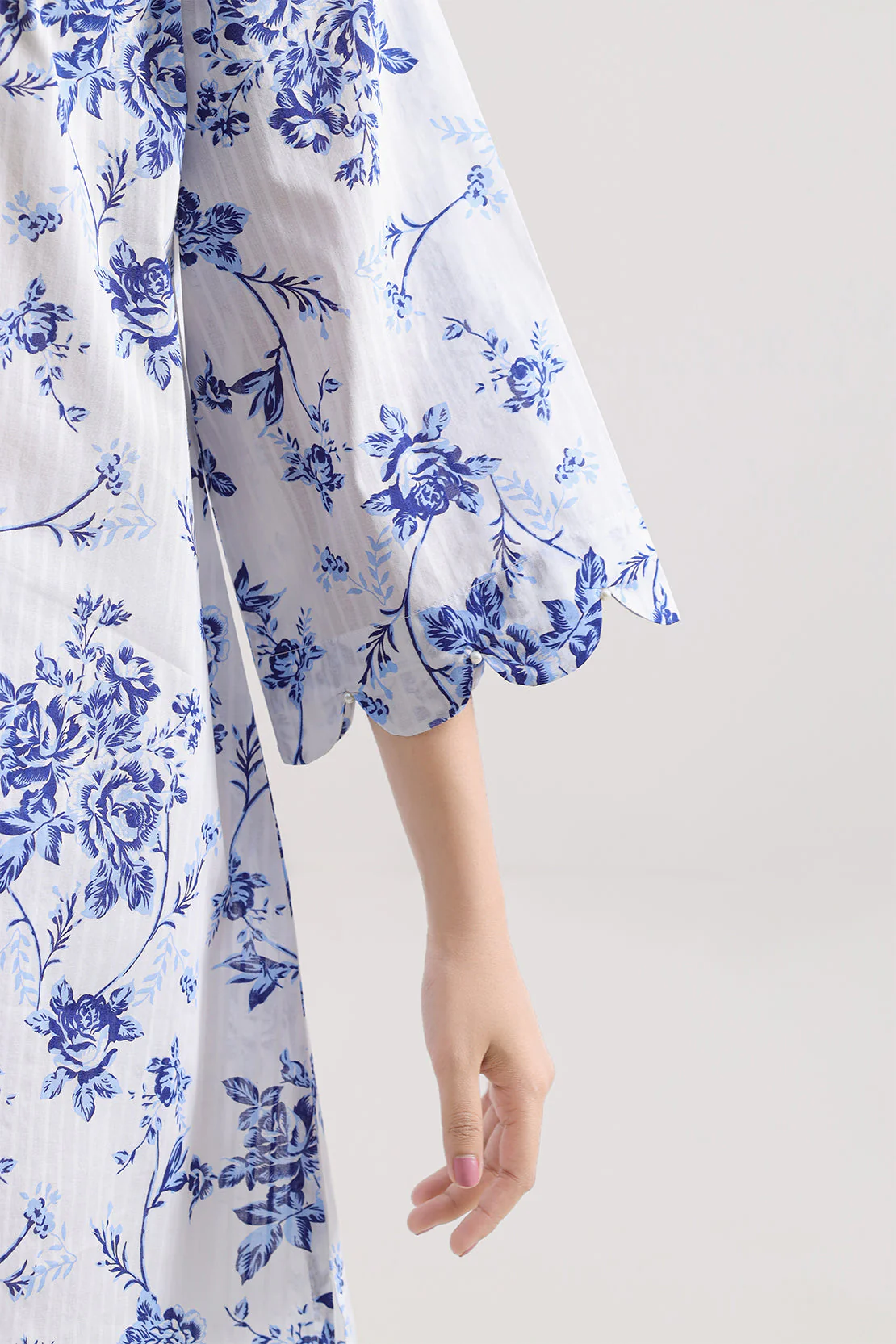 Unstitched Printed Strip Lawn 3 Piece - Image 5