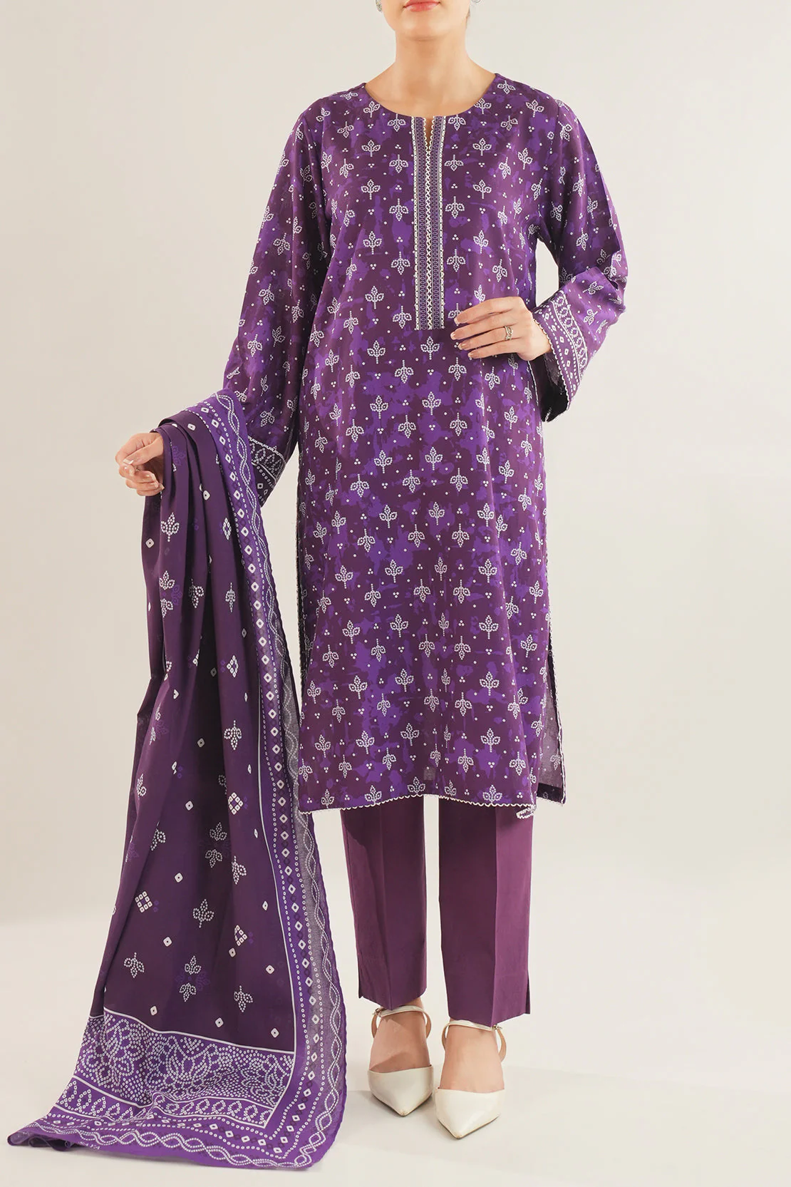 Unstitched Printed Viscose 2 Piece (Shirt/Trouser) - Image 2