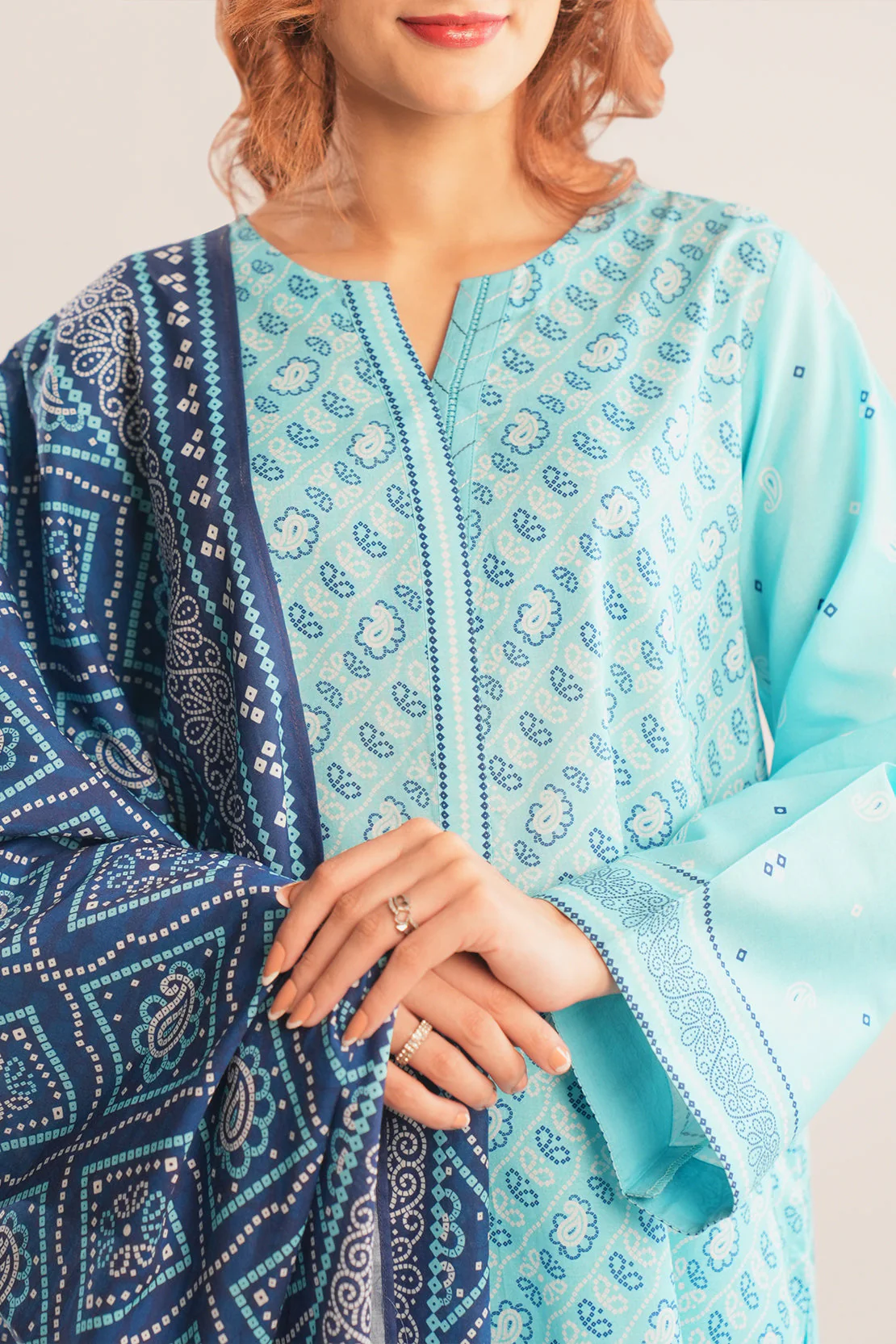 Unstitched Printed Viscose 2 Piece (Shirt/Trouser)