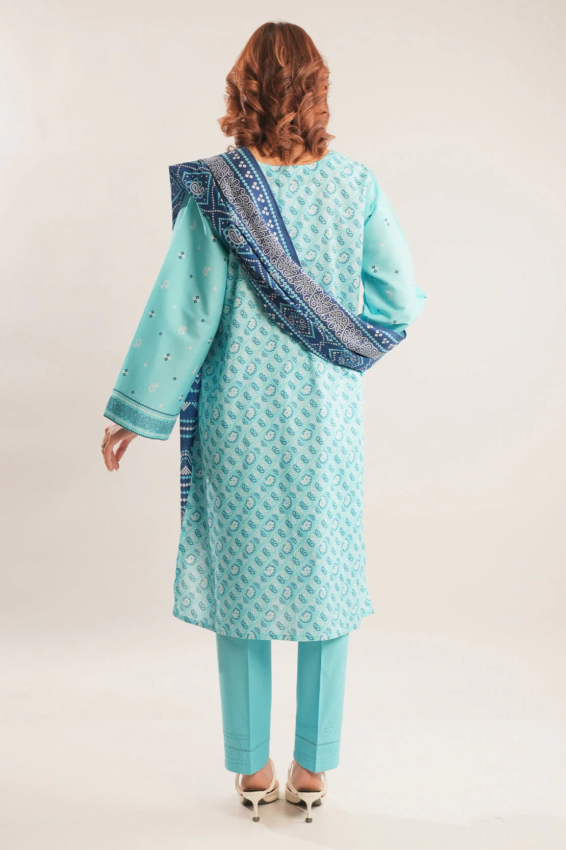 Unstitched Printed Viscose 2 Piece (Shirt/Trouser) - Image 4