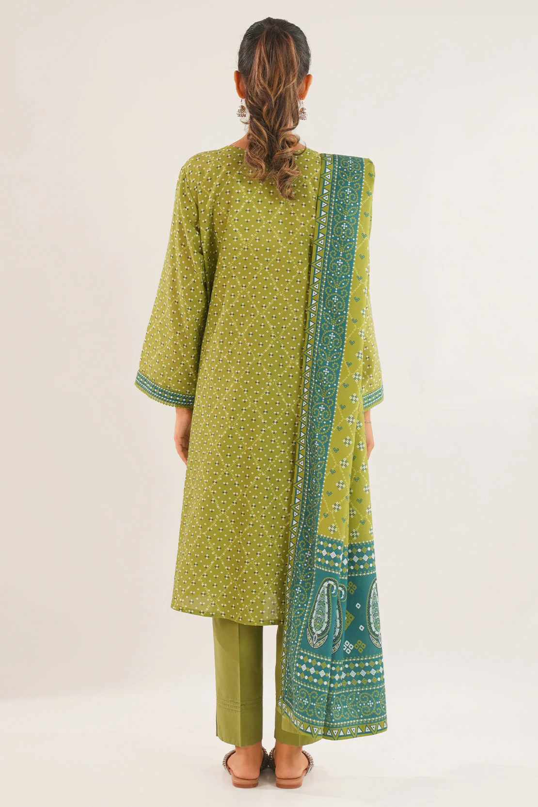 Unstitched Printed Viscose 2 Piece (Shirt/Trouser) - Image 3