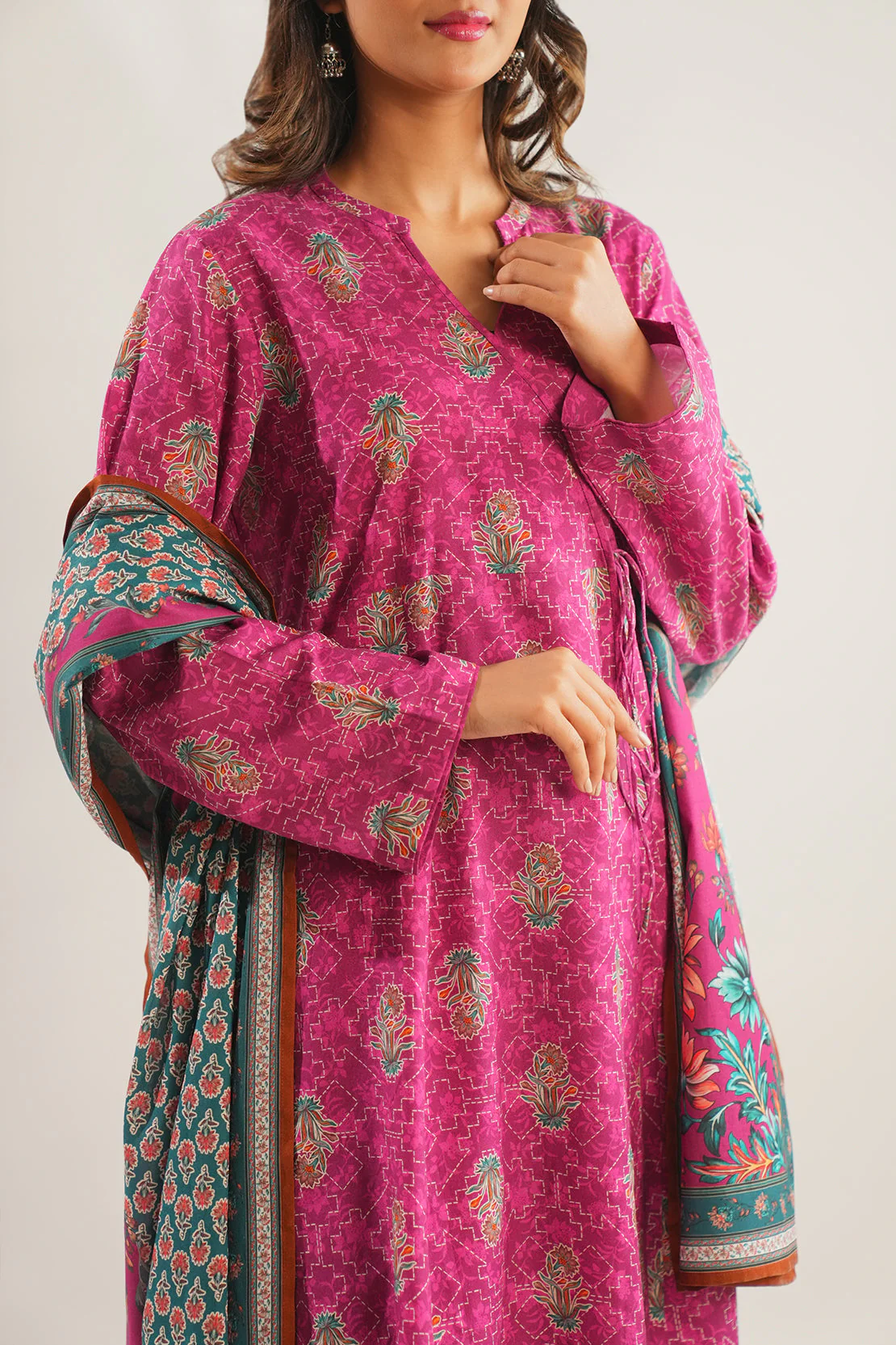 Unstitched Printed Viscose 3 Piece