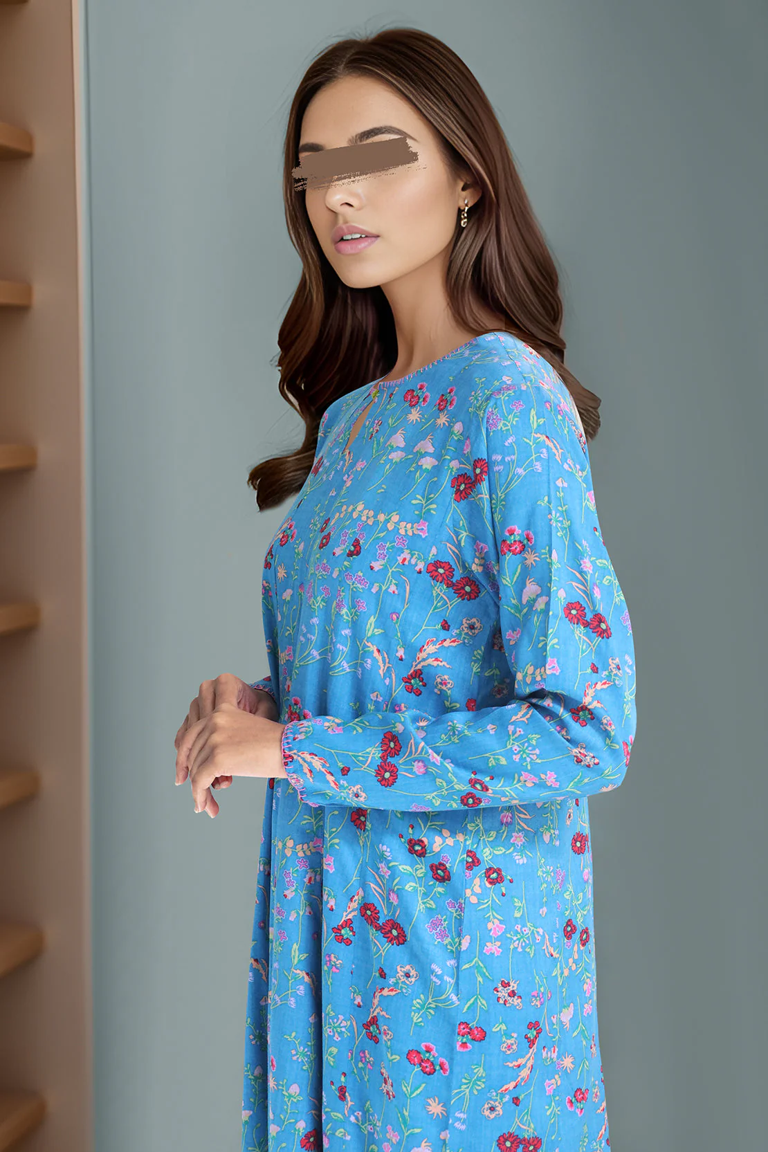 Unstitched Printed Viscose Twill 2 Piece (Shirt/Trouser) - Image 2