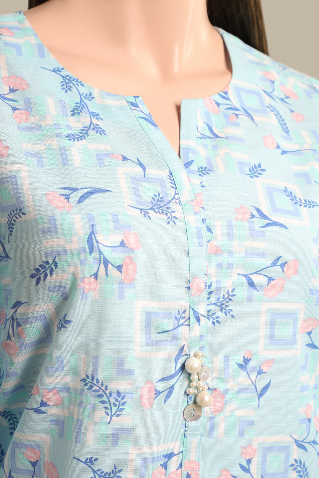 Unstitched Printed Viscose Twill 2 Piece (Shirt/Trouser) - Image 3