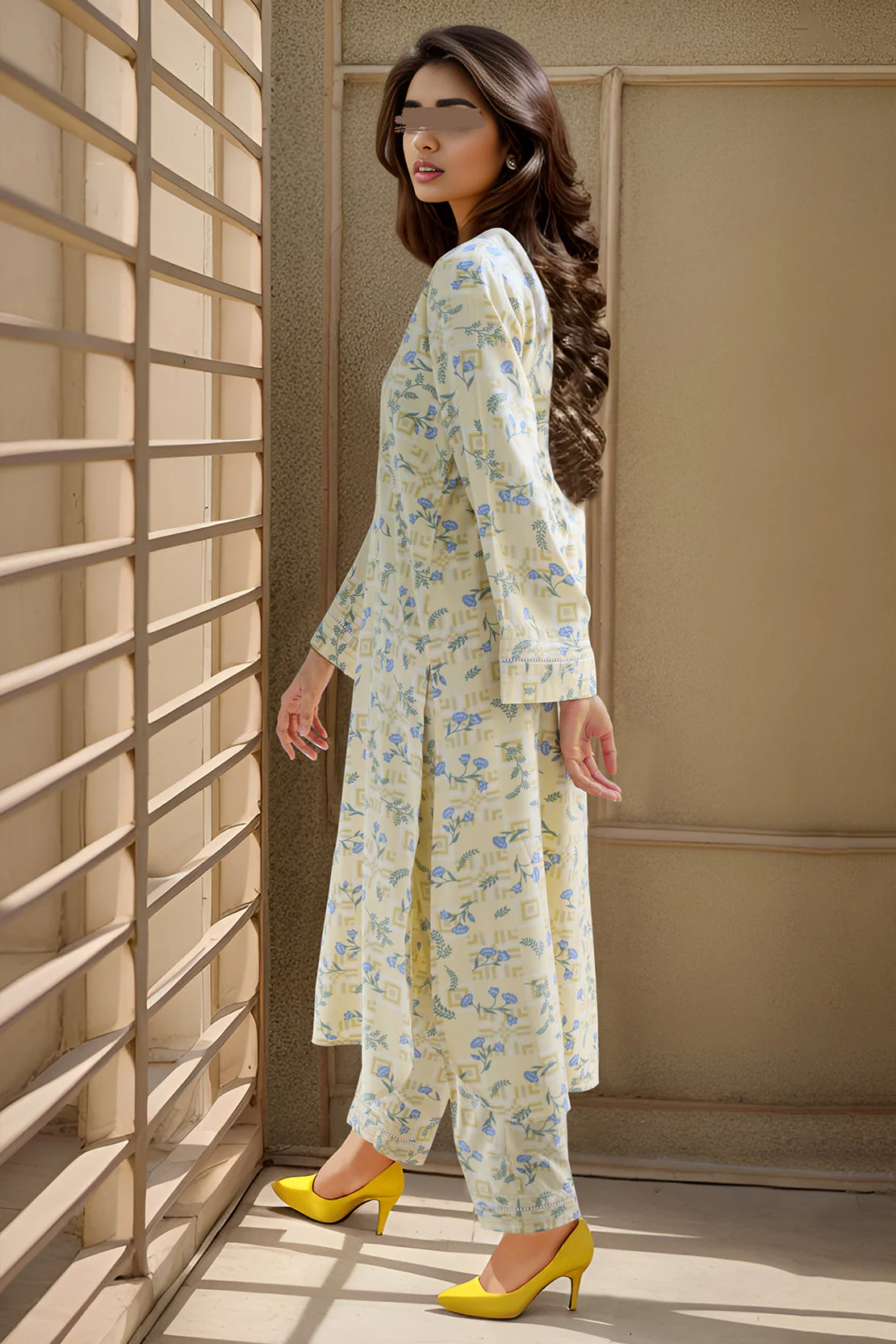 Unstitched Printed Viscose Twill 2 Piece (Shirt/Trouser) - Image 2