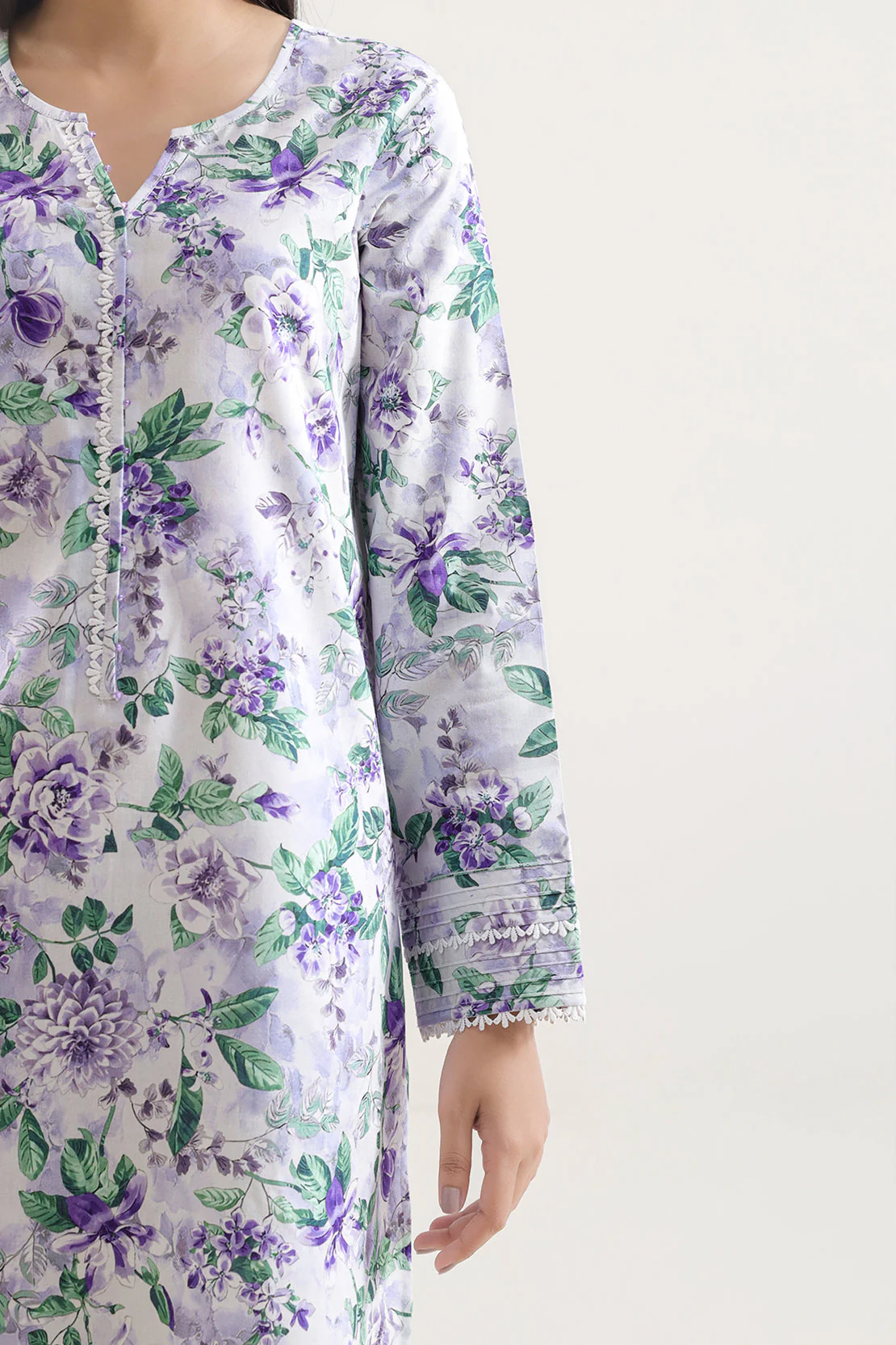 Unstitched Printed Warm Cotton 3 Piece - Image 4