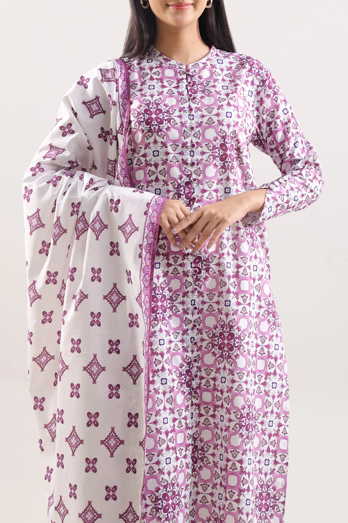 Unstitched Printed Warm Cotton 3 Piece - Image 3