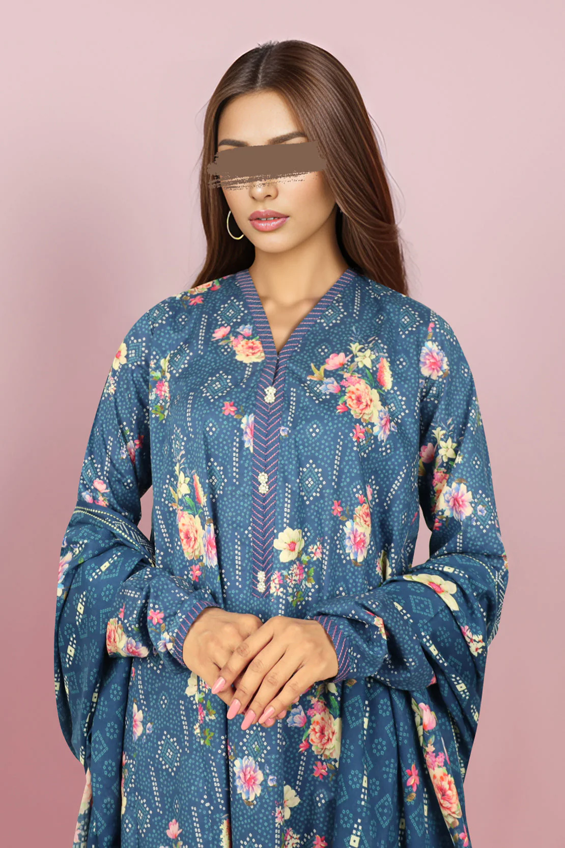 Unstitched Self Jacquard 3 Piece - Image 2
