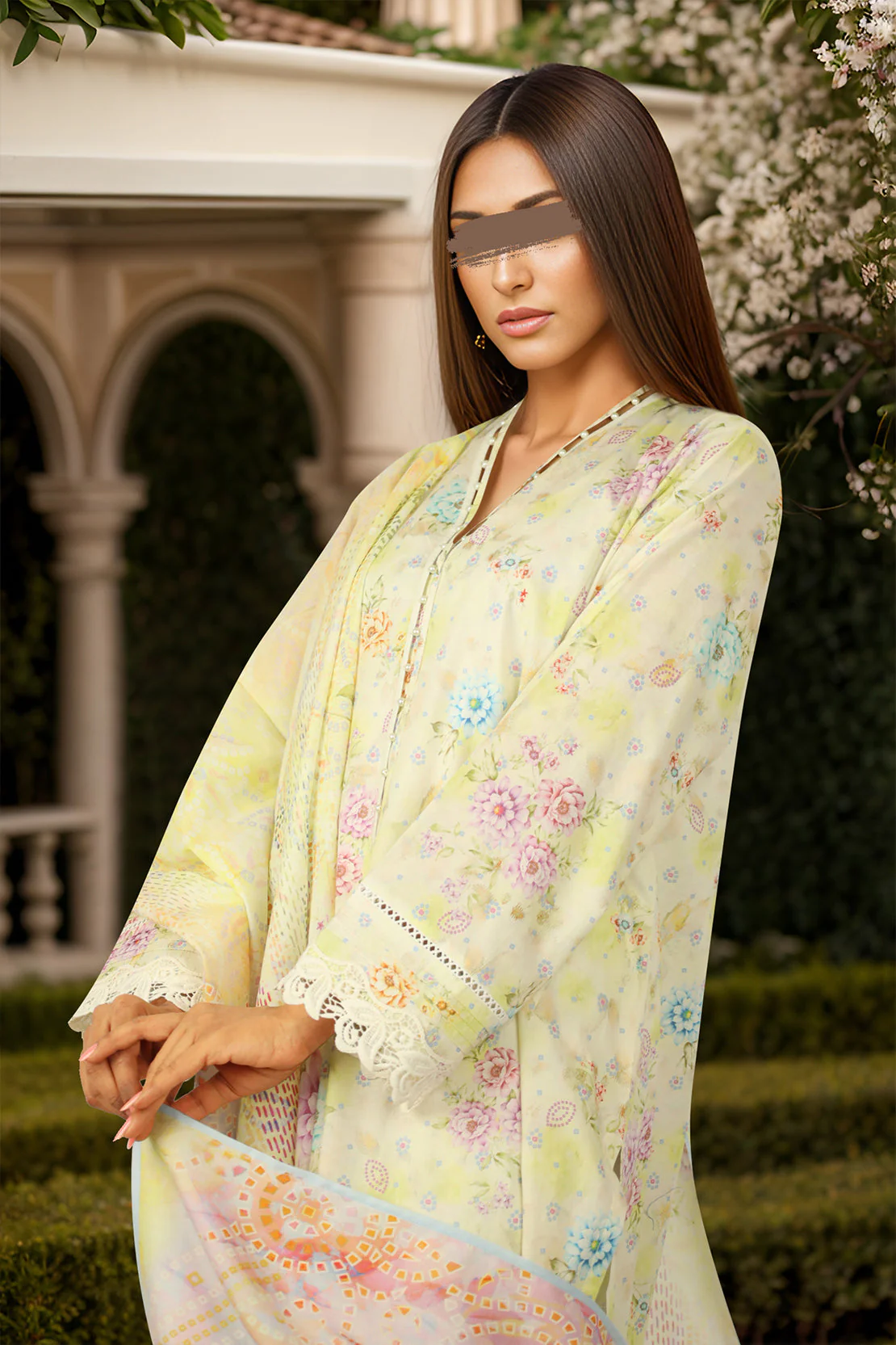 Unstitched Self Jacquard Shirt - Image 2