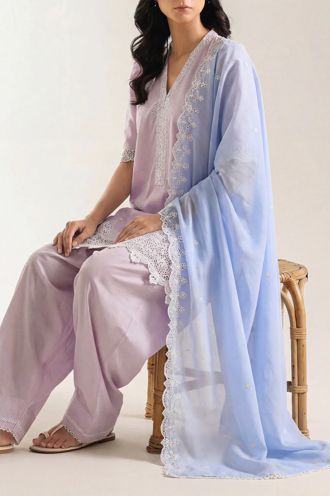 Unstitched Solid Embroidered Cambric 3 Piece