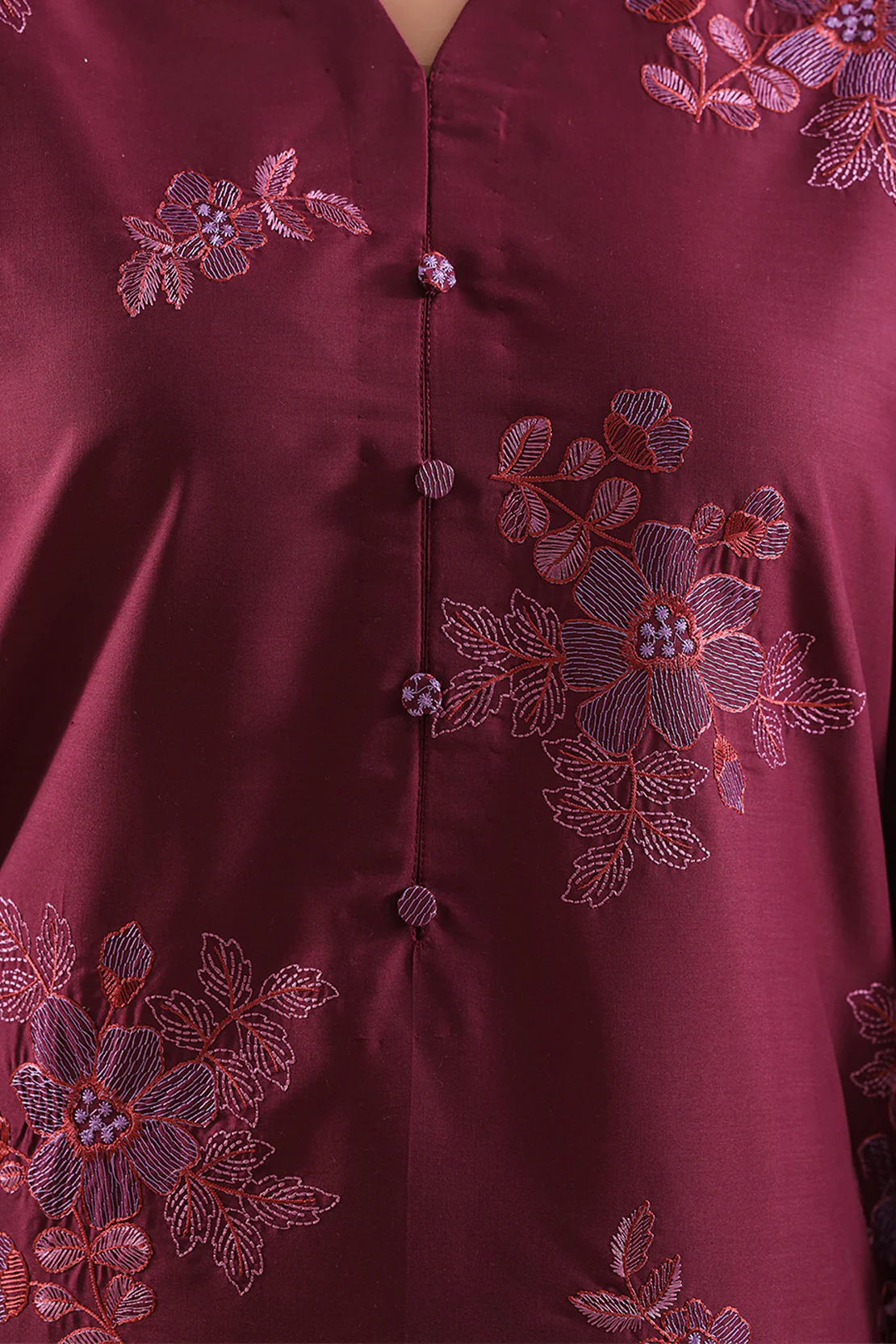 Unstitched Solid Embroidered Wash N Wear 3 Piece - Image 3