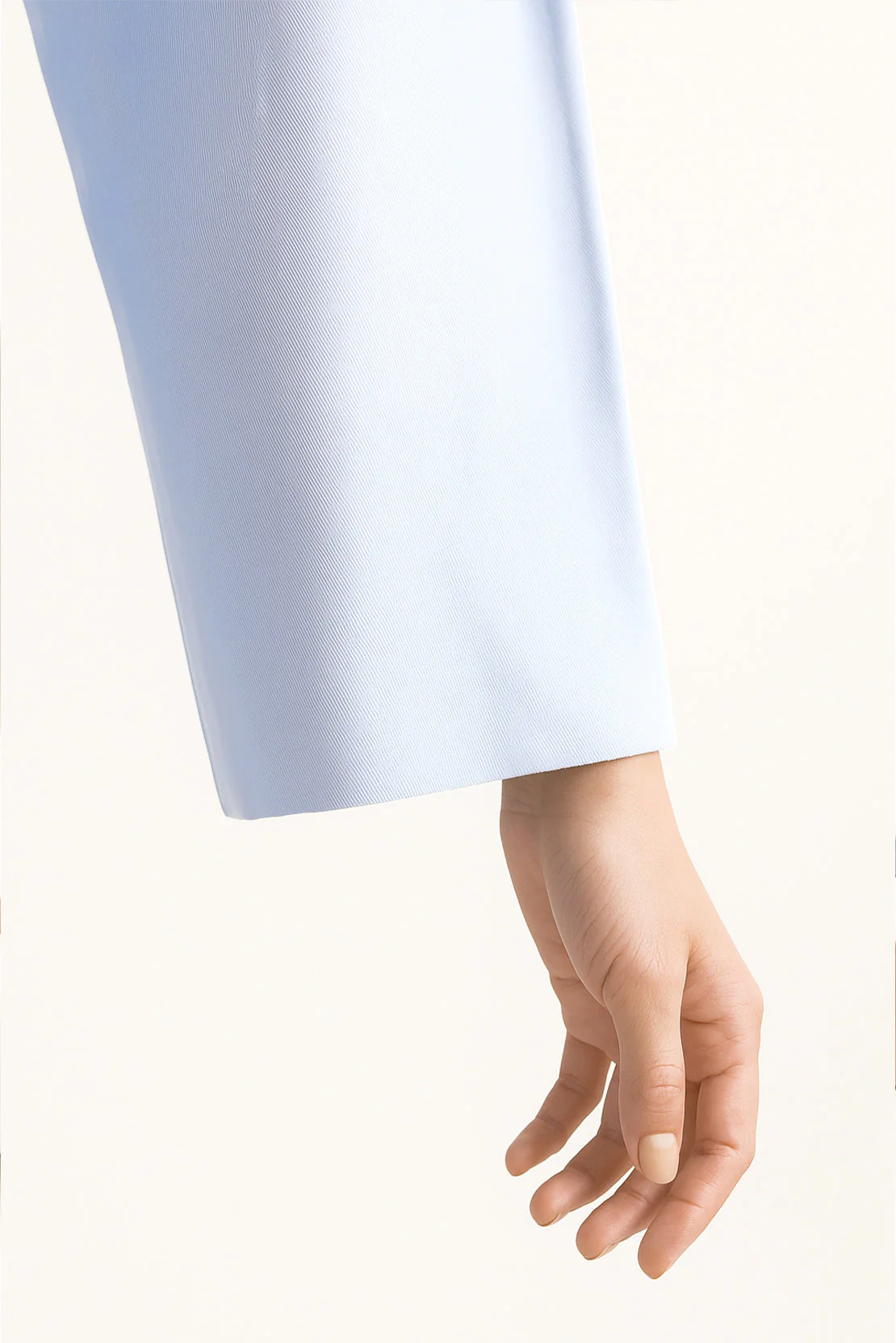 V-Neck Wide Sleeve Crepe Top - Image 6