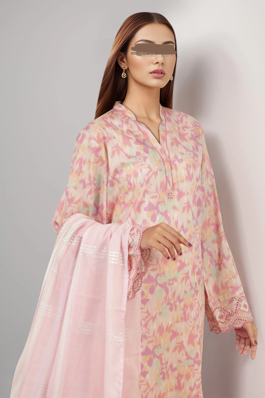 Zari Strip Dupatta - Image 2