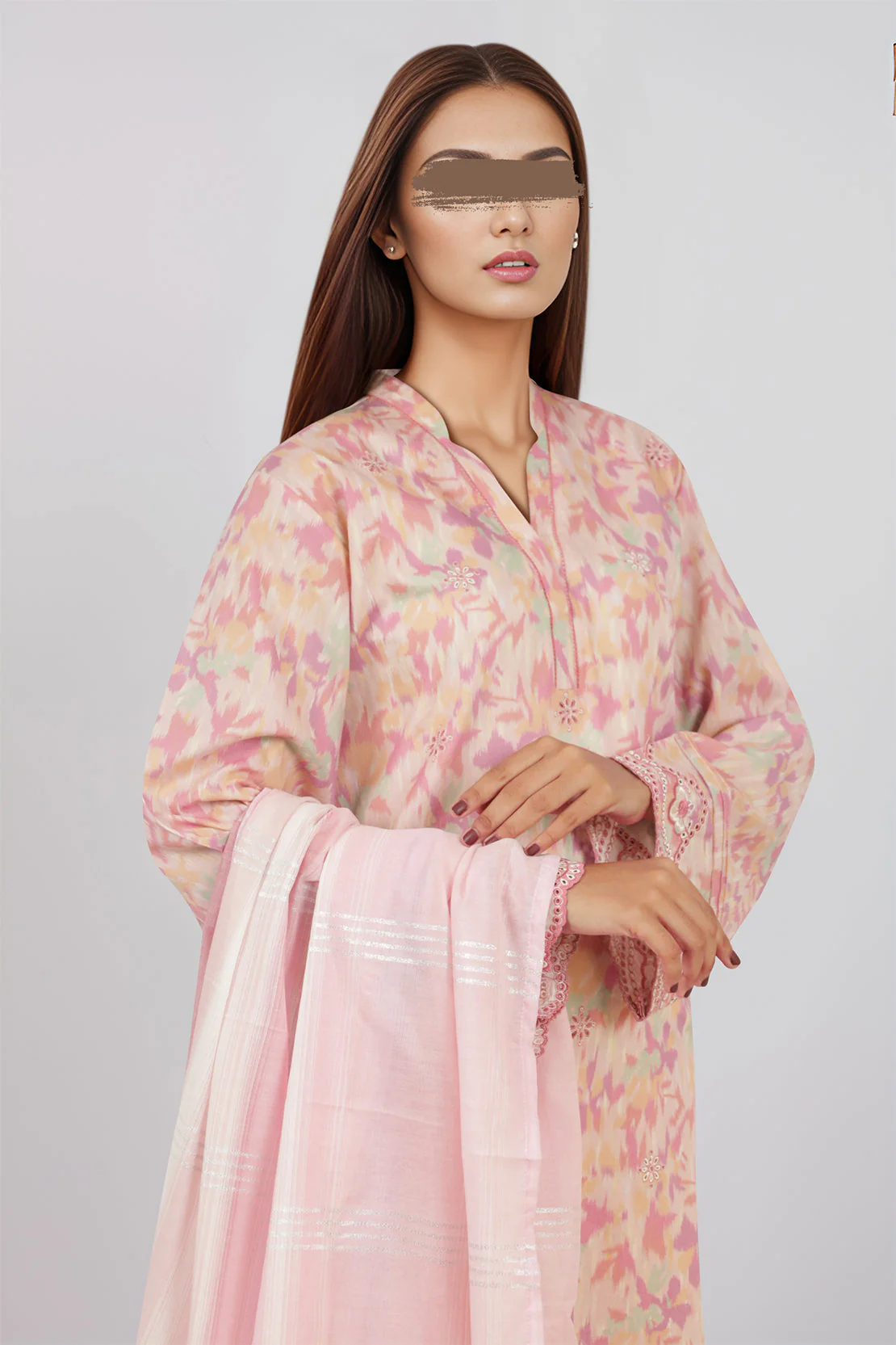 Zari Strip Dupatta - Image 3
