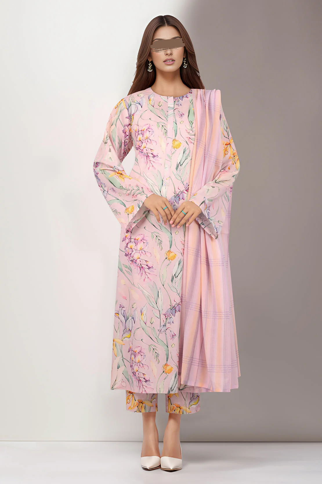 Zari Strip Dupatta - Image 2