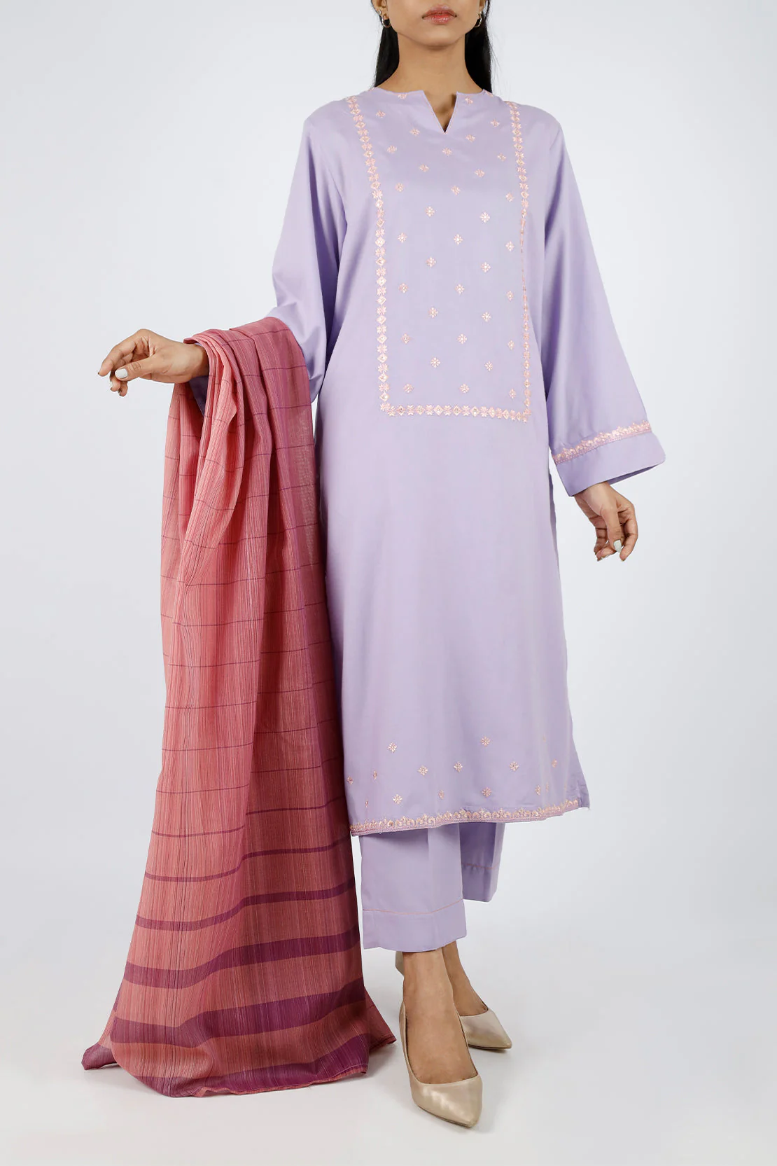 Zari Strip Dupatta - Image 2