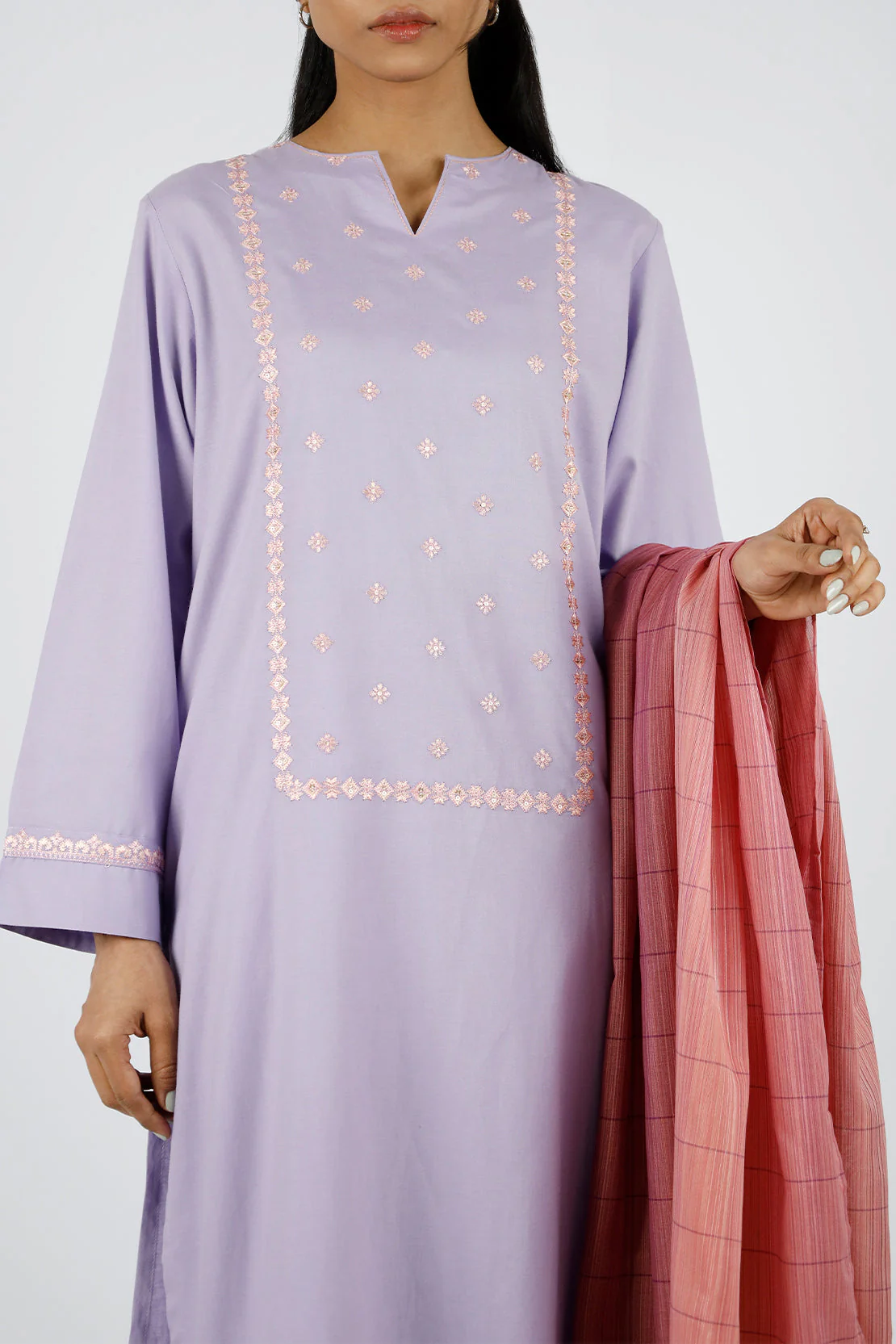 Zari Strip Dupatta - Image 5
