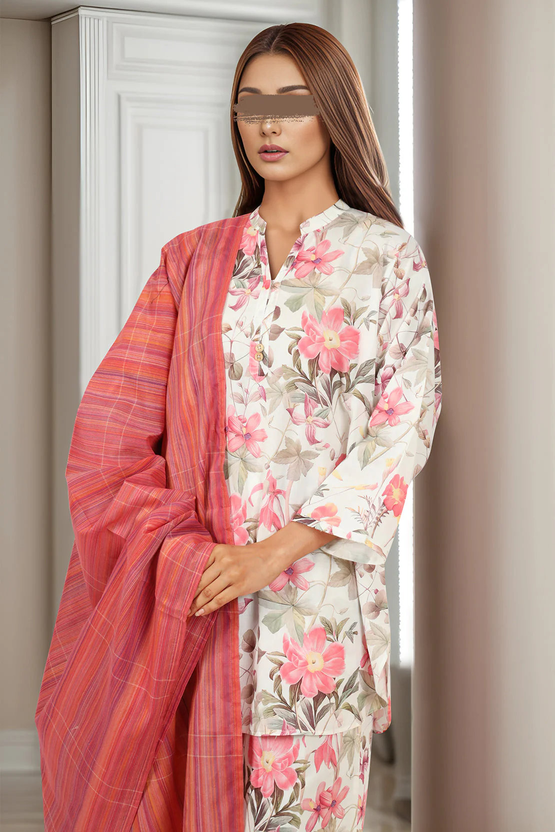 Zari Strip Dupatta - Image 3