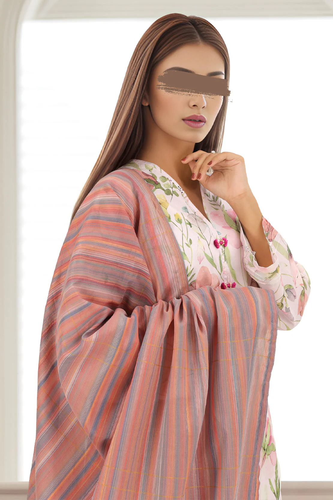 Zari Strip Dupatta - Image 3